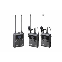 Godox UHF Drahtlos- und Lavaliermikrofon-Dubbelkit (2x TX1 /1x RX1 /2x LMS-12 AXL)