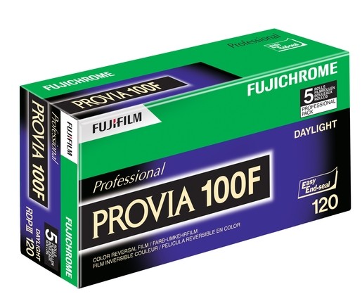 FUJI Provia 100 F 120 5er Pack Fujichrome Dia-Rollfilm