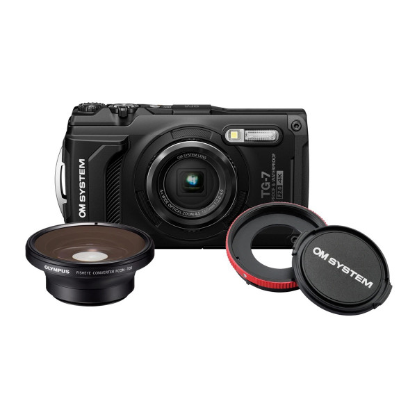 Olympus OM System TG-7 schwarz FISHEYE-KIT