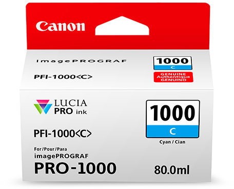 CANON PFI-1000 C Tinte, cyan 80ml