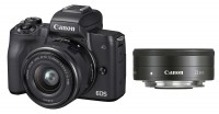 Canon EOS M50 & EF-M 15-45mm & EF-M 22mm IS STM SET, schwarz