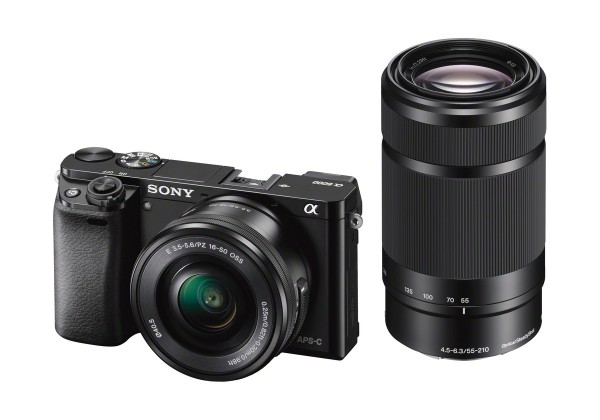 Sony Alpha 6000 + 16-50 + 55-210 mm OSS schwarz, DZ-Kamera-Kit